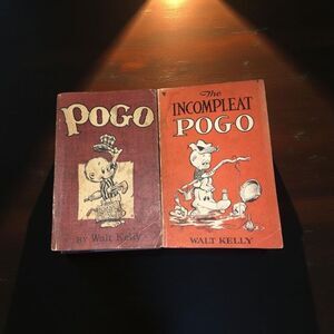 Antique Walt Kelly Pogo (1951) & The Incompleat Pogo (1954) Comics Books